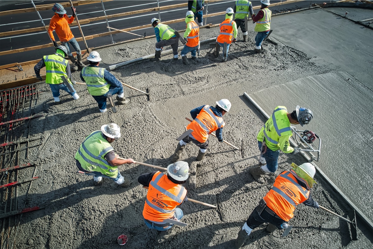 Neubau auf einer Baustelle